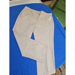 Chicos So Slimming City Chic Trousers Straight Pants Khaki 3 Short 16 NEW